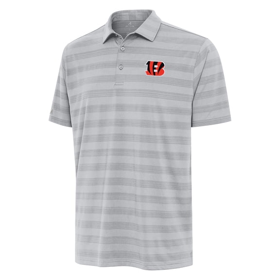 Men's Antigua Gray Cincinnati Bengals  Tunnel Polo