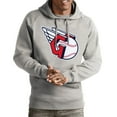 thumbnail image 1 of Men's Antigua Gray Cleveland Guardians Team Victory Pullover Hoodie, 1 of 1