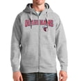 thumbnail image 1 of Men's Antigua Gray Cleveland Guardians Wordmark Victory Full-Zip Hoodie, 1 of 1