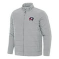 thumbnail image 1 of Men's Antigua Gray Columbus Blue Jackets Swelter Full-Zip Puffer Jacket, 1 of 1