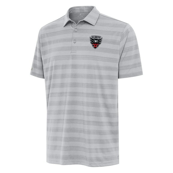 Men's Antigua Gray D.C. United Tunnel Polo