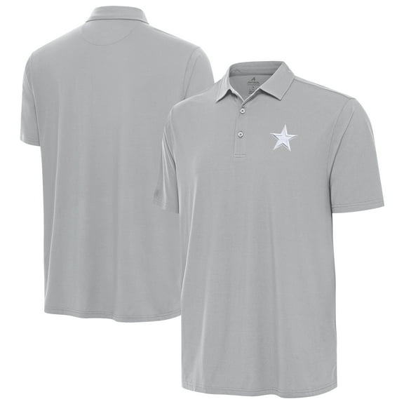 Men's Antigua Gray Dallas Cowboys Era Polo