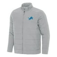 thumbnail image 1 of Men's Antigua  Gray Detroit Lions Swelter Full-Zip Jacket, 1 of 1