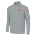 thumbnail image 1 of Men's Antigua Gray Detroit Red Wings Intent Quarter-Zip Top, 1 of 1