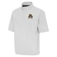 thumbnail image 1 of Men's Antigua  Gray ECU Pirates Brisk Short Sleeve Quarter-Zip Windbreaker, 1 of 1