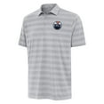 thumbnail image 1 of Men's Antigua Gray Edmonton Oilers Tunnel Polo, 1 of 1