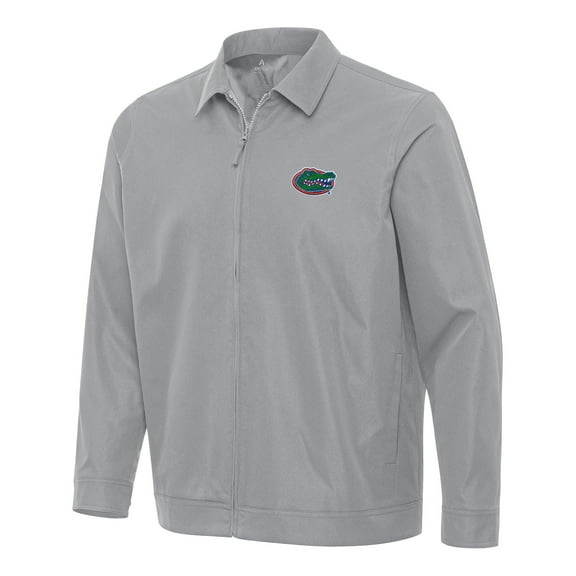Men's Antigua Gray Florida Gators Pivot Full-Zip Jacket
