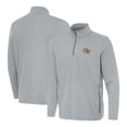 thumbnail image 1 of Men's Antigua Gray Georgia Tech Yellow Jackets Perilous Quarter-Zip Pullover Top, 1 of 3