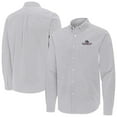 thumbnail image 1 of Men's Antigua Gray Gonzaga Bulldogs Porter Woven Tri-Blend Long Sleeve Button-Down Shirt, 1 of 3