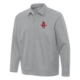 thumbnail image 1 of Men's Antigua  Gray Houston Rockets Pivot Full-Zip Jacket, 1 of 1