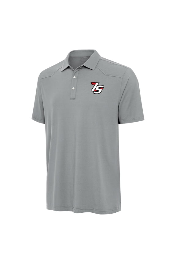 Men's-Antigua  Gray Iowa Speedway Western Polo