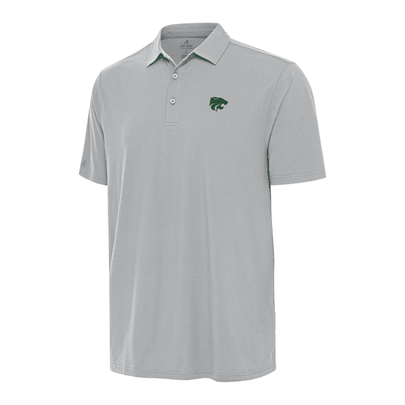 Men's Antigua Gray Kansas State Wildcats St. Patrick's Day Era Polo