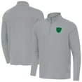 thumbnail image 1 of Men's Antigua  Gray Las Vegas Raiders St Patrick Day Intent Quarter-Zip Pullover Top, 1 of 4