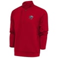 thumbnail image 1 of Men's Antigua  Red Liberty Flames Generation Quarter-Zip Pullover Top, 1 of 1