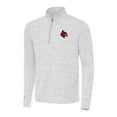 thumbnail image 1 of Men's Antigua Gray Louisville Cardinals Cause Quarter-Zip Top, 1 of 1