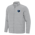 thumbnail image 1 of Men's Antigua Gray Memphis Grizzlies Swelter Full-Zip Puffer Jacket, 1 of 1