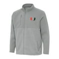 thumbnail image 1 of Men's Antigua Gray Miami Hurricanes Daily Fused Full-Zip Jacket, 1 of 1