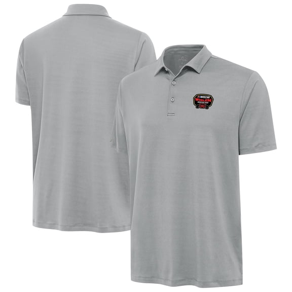 Men's Antigua  Gray Whelen Modified Tour Merchandise Reprocess Polo