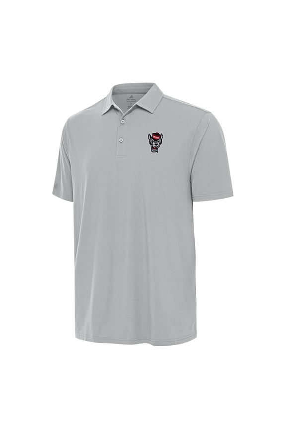 Men's Antigua Gray NC State Wolfpack Era Polo