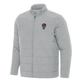 thumbnail image 1 of Men's Antigua Gray NC State Wolfpack Swelter Full-Zip Puffer Jacket, 1 of 1
