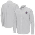 thumbnail image 1 of Men's Antigua Gray New England Revolution Ellis Tri-Blend Long Sleeve Button-Down Shirt, 1 of 3