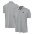 thumbnail image 1 of Men's Antigua Gray New Mexico Lobos Reprocess Polo, 1 of 3