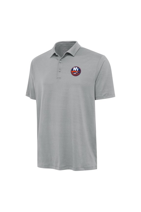 Men's Antigua Gray New York Islanders Reprocess Polo