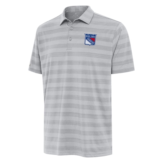 Men's Antigua Gray New York Rangers Big & Tall Tunnel Polo