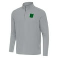 thumbnail image 1 of Men's Antigua  Gray New York Rangers St. Patrick Intent Quarter-Zip Pullover Top, 1 of 2