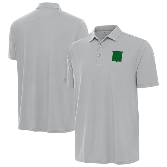 Men's Antigua Gray New York Rangers St. Patrick's Day Era Polo