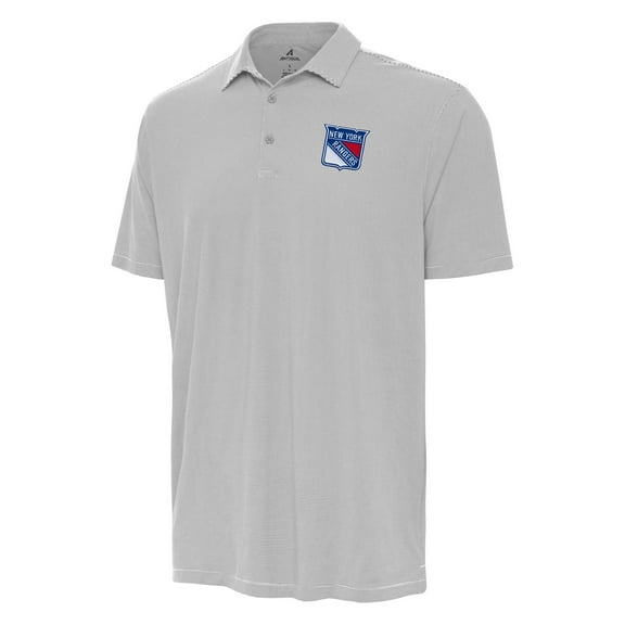 Men's Antigua Gray New York Rangers Twine Polo