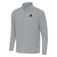 thumbnail image 1 of Men's Antigua Gray Notre Dame Fighting Irish Intent Quarter-Zip Top, 1 of 1
