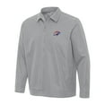 thumbnail image 1 of Men's Antigua  Gray Oklahoma City Thunder Pivot Full-Zip Jacket, 1 of 1