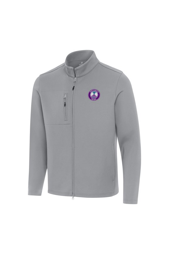 Men's Antigua Gray Orlando Pride Objection Full-Zip Jacket