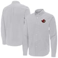 thumbnail image 1 of Men's Antigua Gray Ottawa Senators Porter Woven Tri-Blend Long Sleeve Button-Down Shirt, 1 of 3