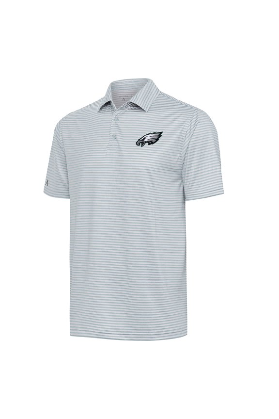 Men's Antigua Gray Philadelphia Eagles Skills Polo