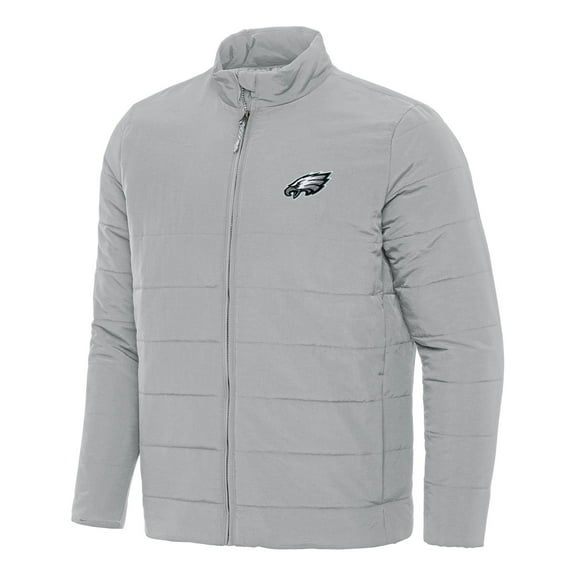 Men's Antigua  Gray Philadelphia Eagles Swelter Full-Zip Jacket