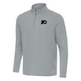 thumbnail image 1 of Men's Antigua Gray Philadelphia Flyers Intent Quarter-Zip Top, 1 of 1