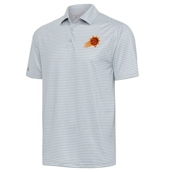 Men's Antigua Gray Phoenix Suns Skills Polo