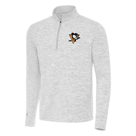 Men's Antigua Gray Pittsburgh Penguins Cause Quarter-Zip Top