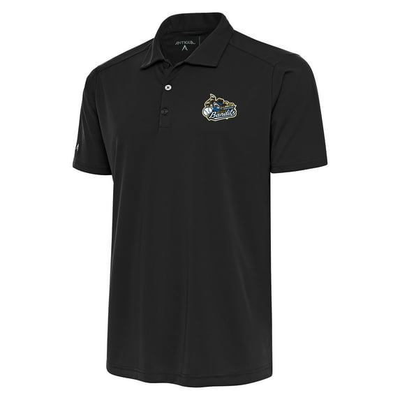 Men's Antigua Gray Quad Cities River Bandits Tribute Polo