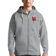 thumbnail image 1 of Men's Antigua Gray Rutgers Scarlet Knights Victory Full-Zip Hoodie, 1 of 1