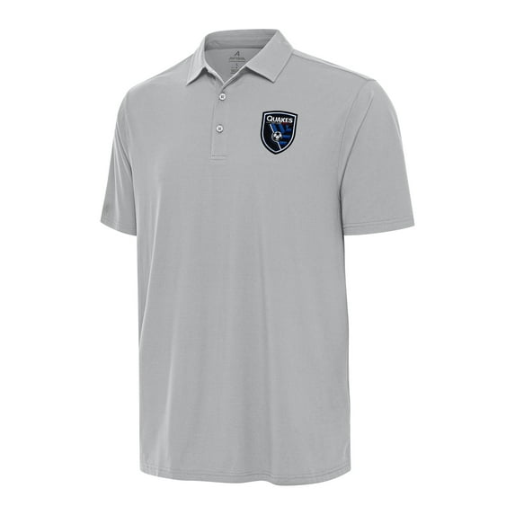 Men's Antigua Gray San Jose Earthquakes Era Polo