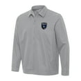 thumbnail image 1 of Men's Antigua Gray San Jose Earthquakes Pivot Full-Zip Jacket, 1 of 1