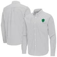 thumbnail image 1 of Men's Antigua Gray Seattle Sounders FC Ellis Tri-Blend Long Sleeve Button-Down Shirt, 1 of 3
