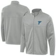 thumbnail image 1 of Men's Antigua Gray St. Louis Blues Links 2 Full-Zip Golf Jacket, 1 of 3