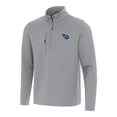 thumbnail image 1 of Men's Antigua Gray Tennessee Titans Insider Quarter-Zip Pullover Top, 1 of 1