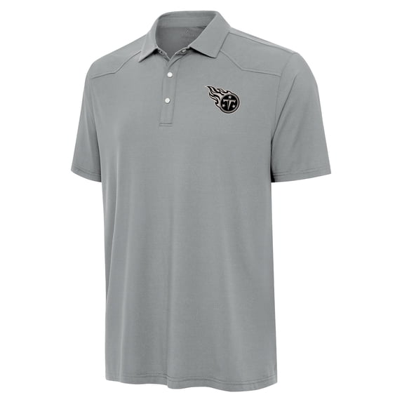 Men's Antigua Gray Tennessee Titans Western Polo