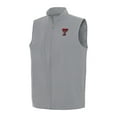 thumbnail image 1 of Men's Antigua Gray Texas Tech Red Raiders Regard Full-Zip Vest, 1 of 1