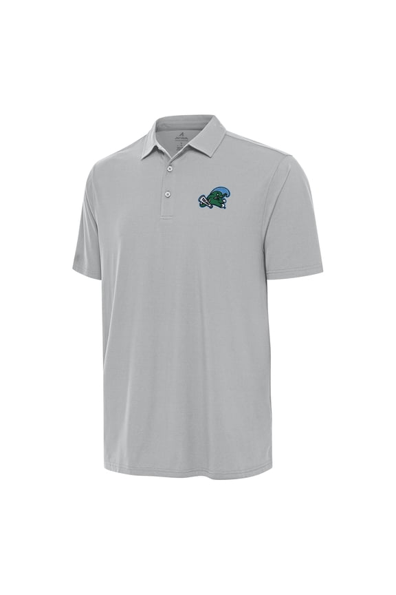 Men's Antigua Gray Tulane Green Wave Era Polo